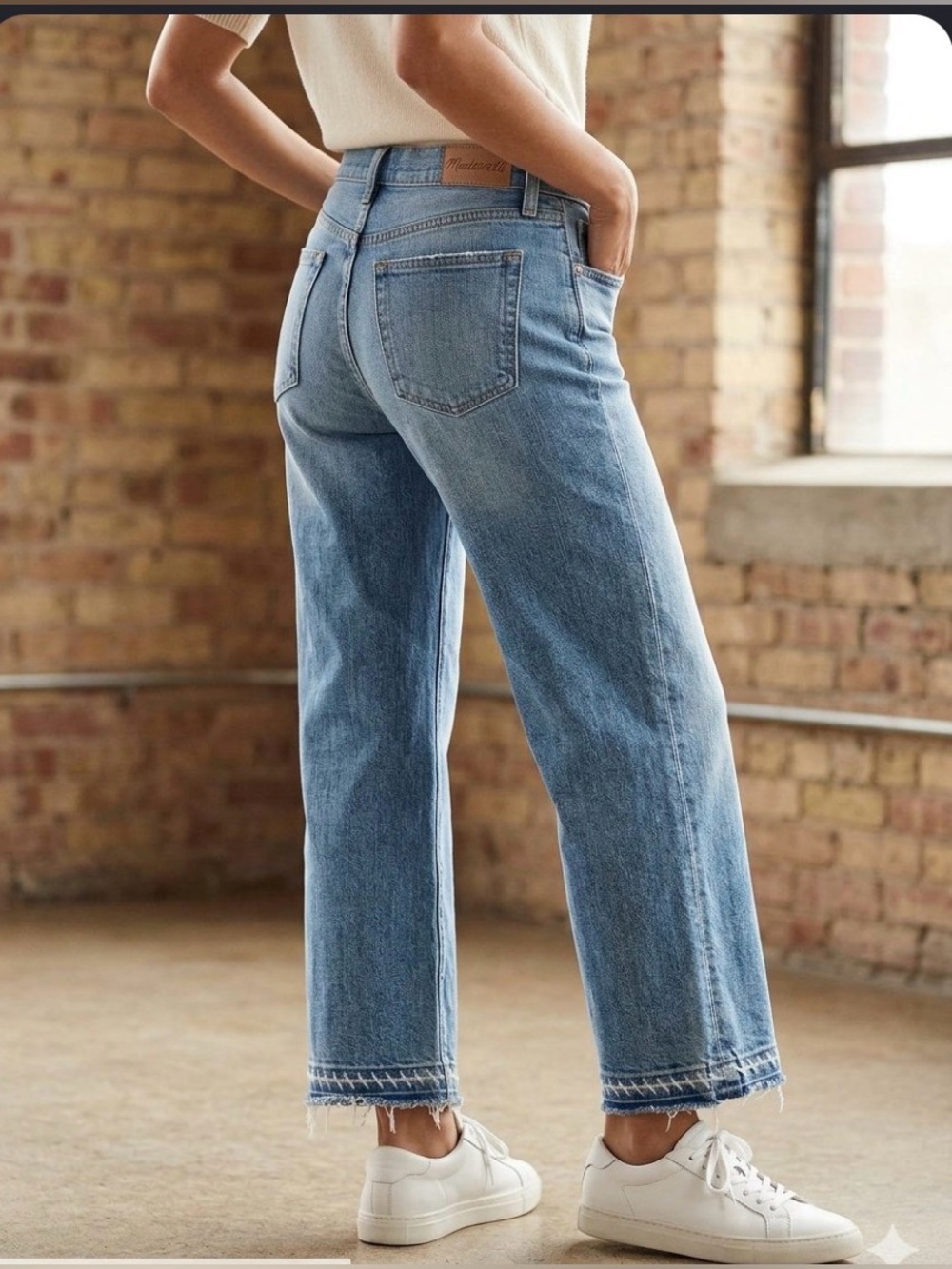 MADEWELL Ridge Frayed FLARE Raw, let down hem sz 25